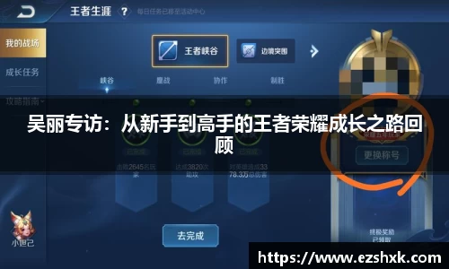 吴丽专访：从新手到高手的王者荣耀成长之路回顾